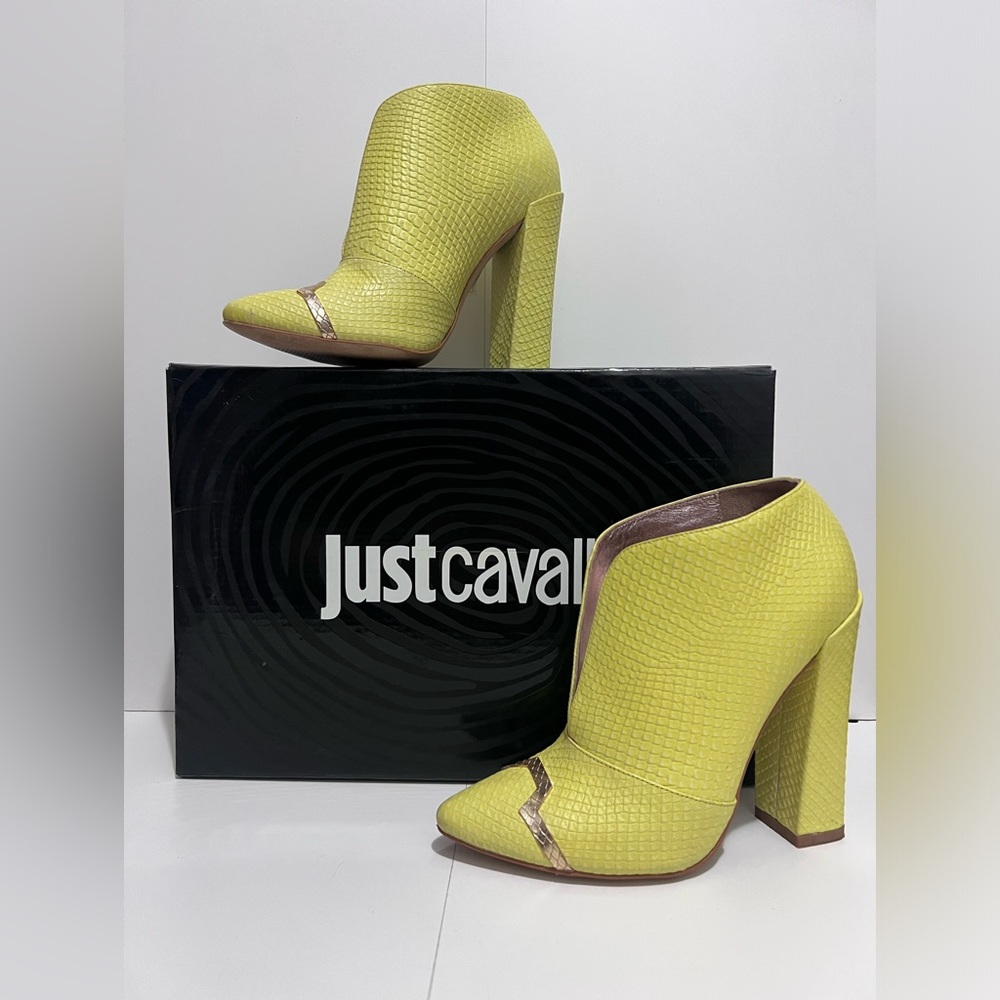 Vintage Just Cavalli Leather Ankle Boots